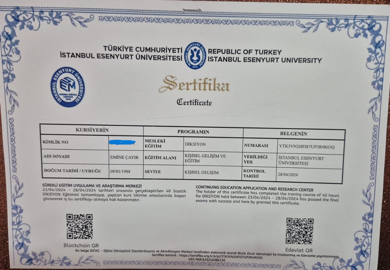 Diksiyon Eğitimi