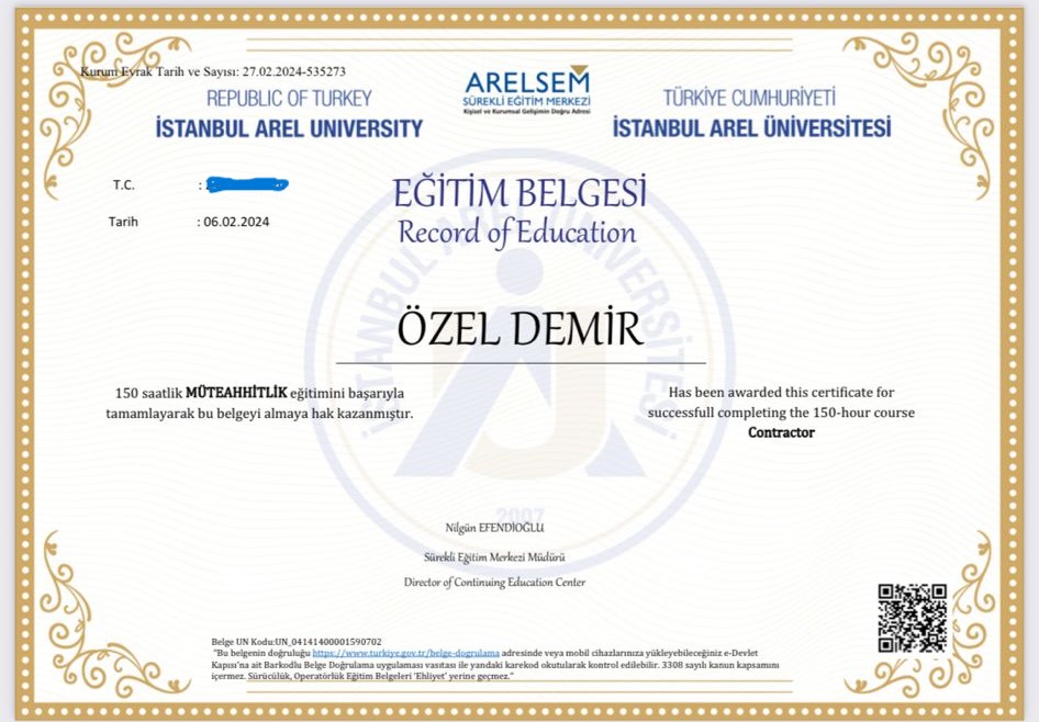 Sertifika 3